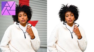 How to Cut Out Hair From the Background Using Refine Edges - Affinity Photo Tutorial