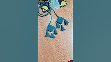 Latest Blouse Latkan Design 2025 | Easy & Stylish Fabric Latkan Making | Simple Latkan Tutoria|