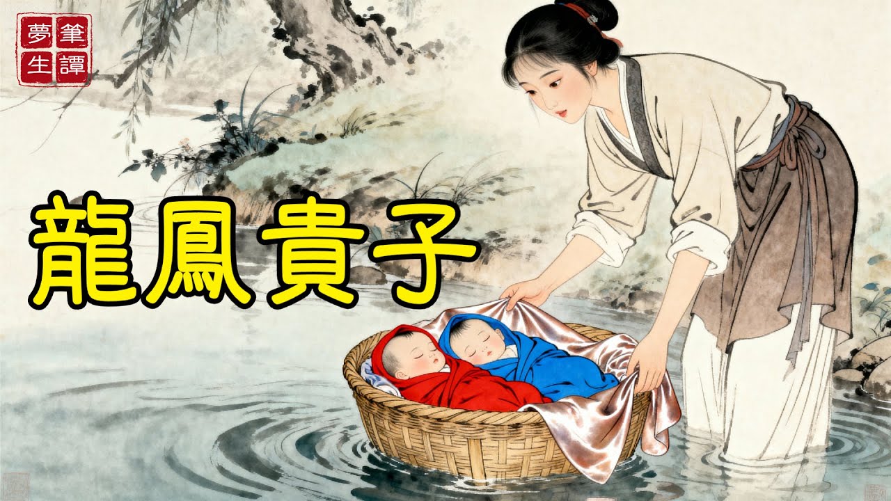 被誣克夫的寡婦受盡白眼，在河邊撿到順流而下的龍鳳胎，相依為命；三年後，豪華馬車停在茅屋前，雍容婦人下車後竟對她行大禮...#故事#民間傳說#奇遇#報恩#原創故事