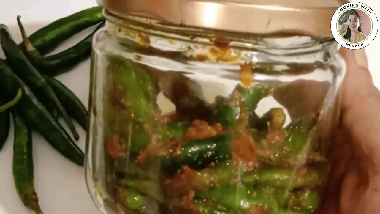 Instant Green Chilli Pickle | Hari Mirch Recipe | झटपट हरी मिर्च का अचार | Cooking With Munmun