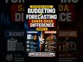 Interview Series Budgeting & Forecasting Difference Part 2 #shorts #viral #trending