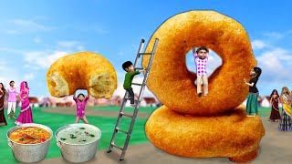 World's Largest Vada Giant Medu Vada South Indian Street Food Hindi Kahani Hindi Stories New Comedy