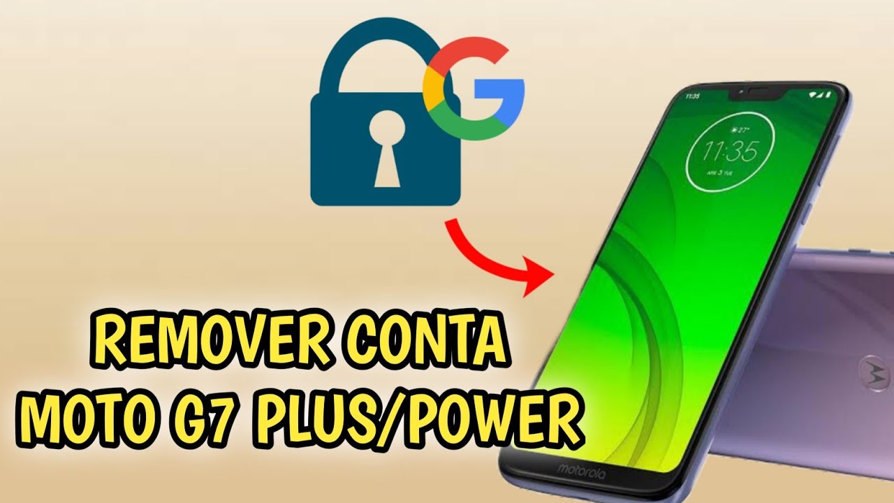 Como Remover/Desbloquear Conta Google Moto G7, G7 Plus, G7 Power Sem PC