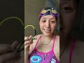 After swimming, I took photos and checked in. Today's 1 km is over...