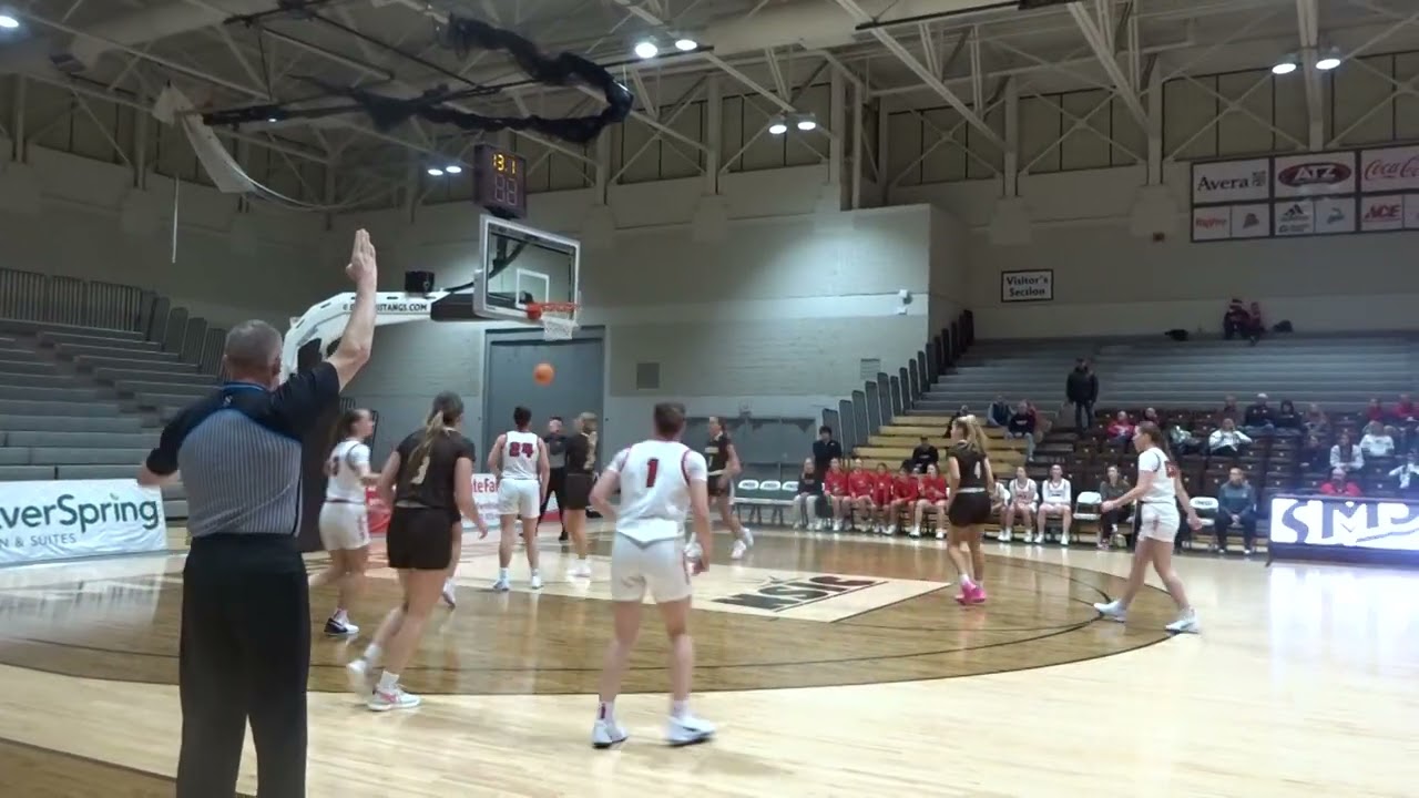 THE SOUTHWEST MINNESOTA STATE MUSTANGS BEAT THE ST. CLOUD STATE HUSKIES, 75 TO 64!!