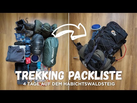 🎒 Trekking Packliste | ANFÄNGERFREUNDLICH | 4 Tage Wandern (Selbstverpflegung, mit Zelt) ⛺