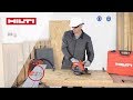 HOW TO use your Hilti SC 55W Circular Saw with the Guide Rail