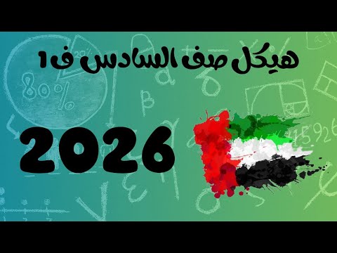 هيكل الرياضيات للصف السادس الفصل الاول لعام 2026