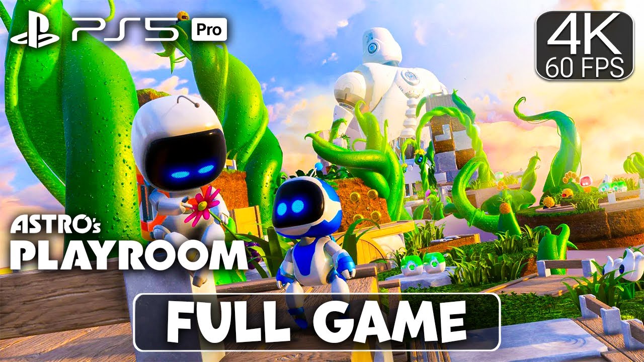 Astro's Playroom PS5 Pro FULL GAME Walkthrough [4K HDR 60FPS]