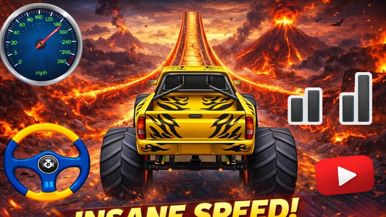 New Monster Truck Game Extreme Challenge 😱🔥 | Mega Ramps & Crazy Jumps