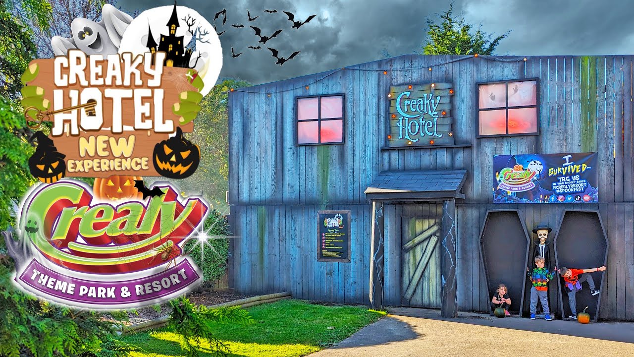 Creaky Hotel New Experience Spook-Fest Crealy Theme Park (Oct 2023) [4K]