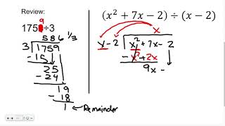 Notes 4 3   Dividing Polynomials