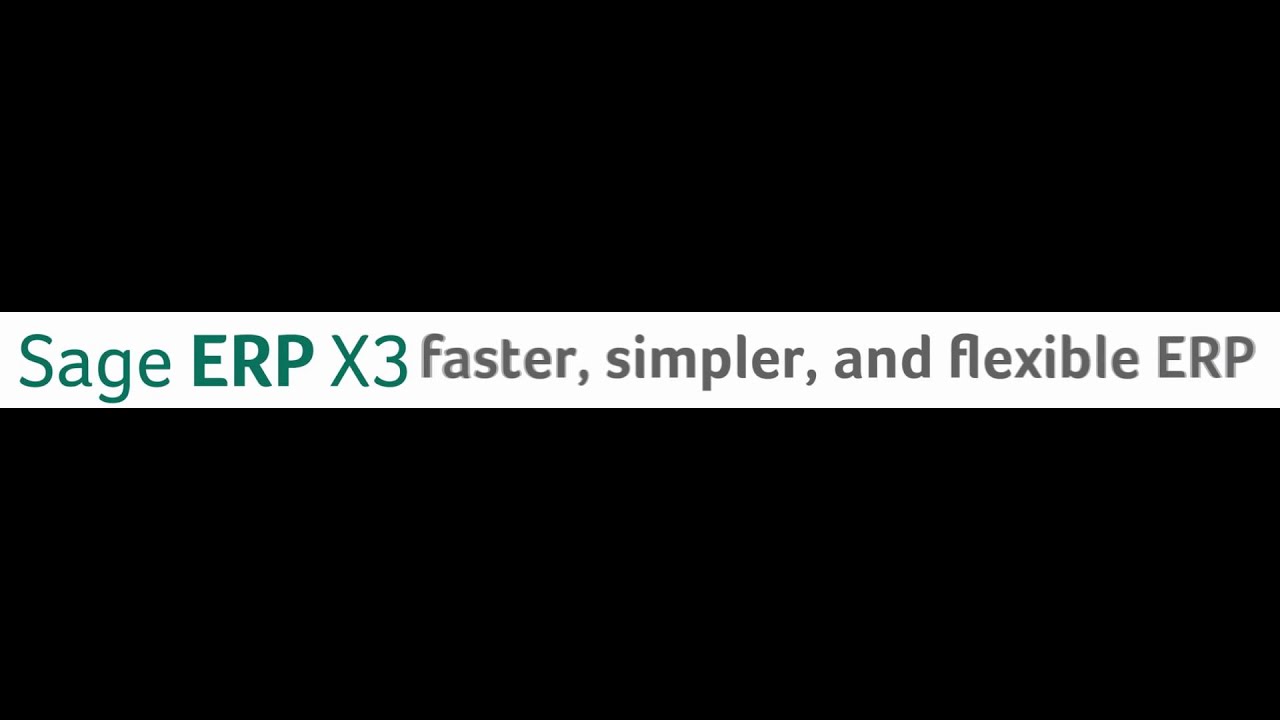 Sage Portugal Software SA Sage ERP X3 LL14 AK YouTube