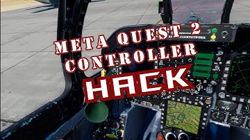 DCS - Meta Quest 2 controller hack. Here is how to use it without a HOTAS!