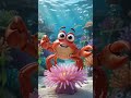 Happy crab #viral #explorepage #baby #animals #cute #learning #singing #crab