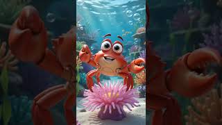 Happy crab #viral #explorepage #baby #animals #cute #learning #singing #crab