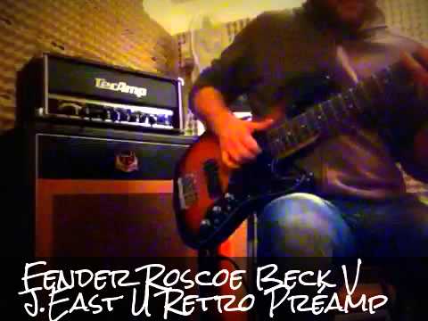 Slap test with Fender Roscoe Beck V