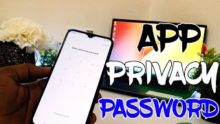 How to set App privacy password for app lock in Vivo Y15 screenshot 4