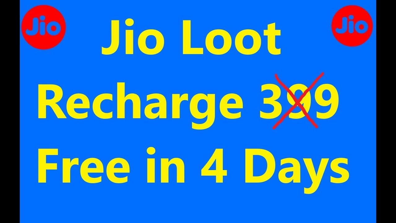 Jio Loot Recharge Rs.399/- Free after 4 Days