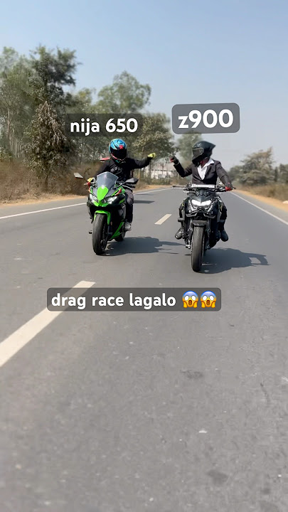 z900 vs ninja 650😱😈👀 drag race #uoutubeshort #viralvideo #ninja650 #z900 #superbike #dream