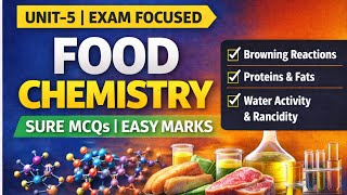 Unit 5 Food Chemistry Exam Focused Notes Food Analyst & FSO Preparation