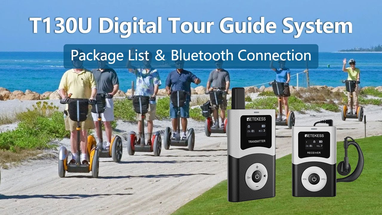 T130U T131U Digital Tour Guide Audio Equipment  for Factory Visits, Tourism, Churches, School, Translation Assistance, Conferences, Courts, and Employee Training,etc
