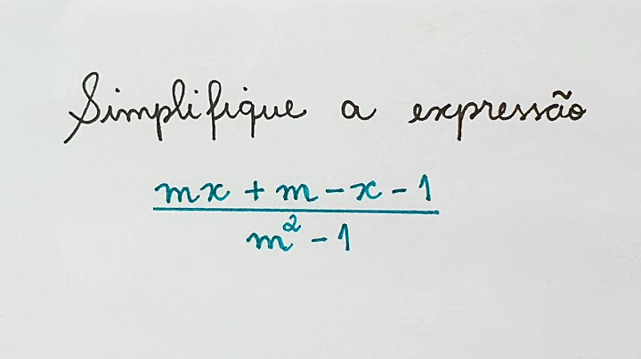 TEM COMO SIMPLIFICAR ESSA EXPRESSO? Professora Ang...