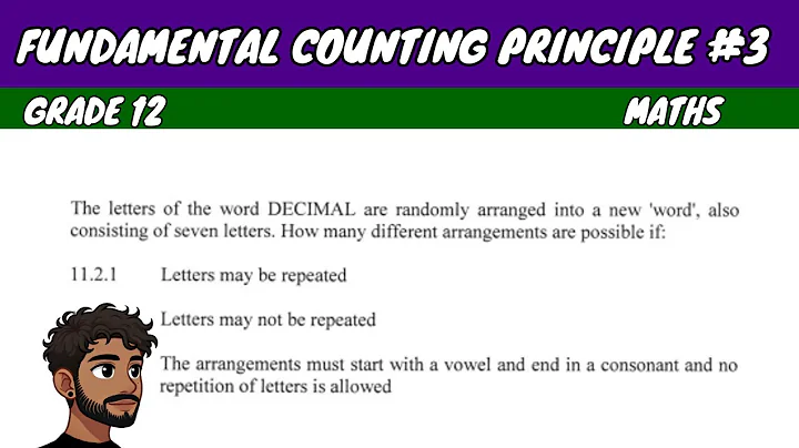 Fundamental Counting Principle #3 | Grade 12 Maths