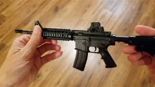 Playing with MINI AR15 - YouTube