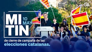 Mitin de fin de campaña del PP de Cataluña