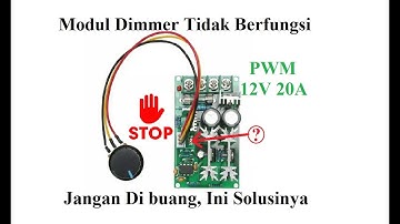 Modul Dimmer PWM 12V 20a Speed Controller Dinamo DC