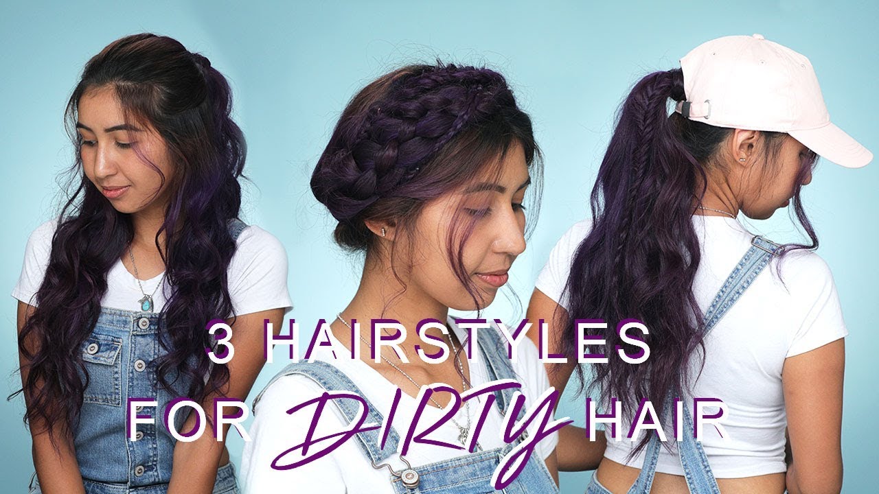 cute lazy hairstyles for greasy hair｜TikTok Search