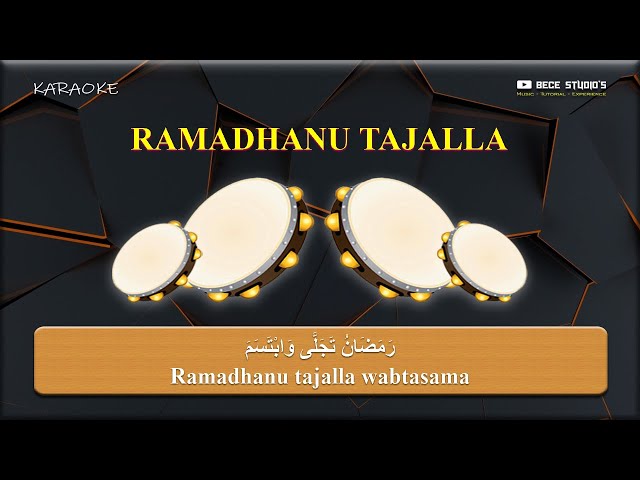 Karaoke Banjari || Ramadhanu Tajalla رَمَضَانُ تَجَلَّى (Lirik) class=
