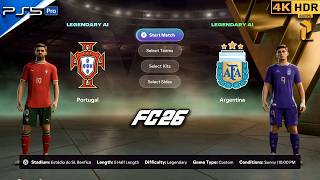 FC 26 – Portugal vs Argentina (Ronaldo vs Messi) | PS5 4K HDR #ps5 #fc26 #viral #ronaldo #messi #4k