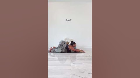 Need lower back pain relief ?. Try Extended Puppy Pose. Unnecessary to have a block for beginners