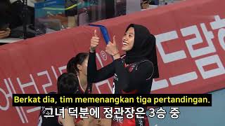 Tribute Support Megawati Indonesian volleyball fans V-League Megatron #megawati #redspark