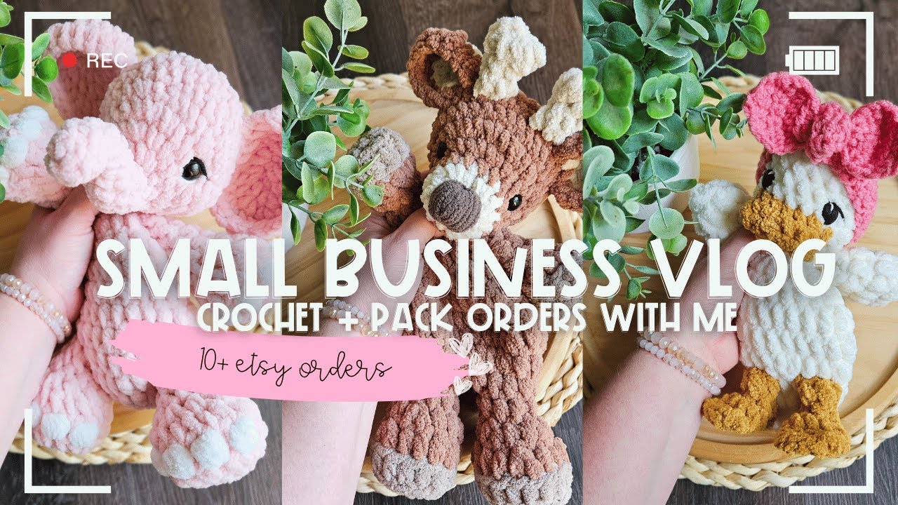 ВЯЗАНИЕ КРЮЧКОМ + УПАКОВКА ЗАКАЗОВ СО МНОЙ 🧶📦✨️ | Более 10 изделий ручной работы для вязания крюч...