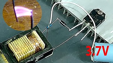 Do it yourself Simple tesla coil with 3.7v electric spark. Plasma