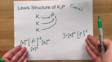 Draw the Lewis Structure of K3P (potassium phosphide)
