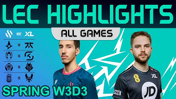 LEC Highlights Week3 Day3 | LEC Spring 2023 All Games By Onivia