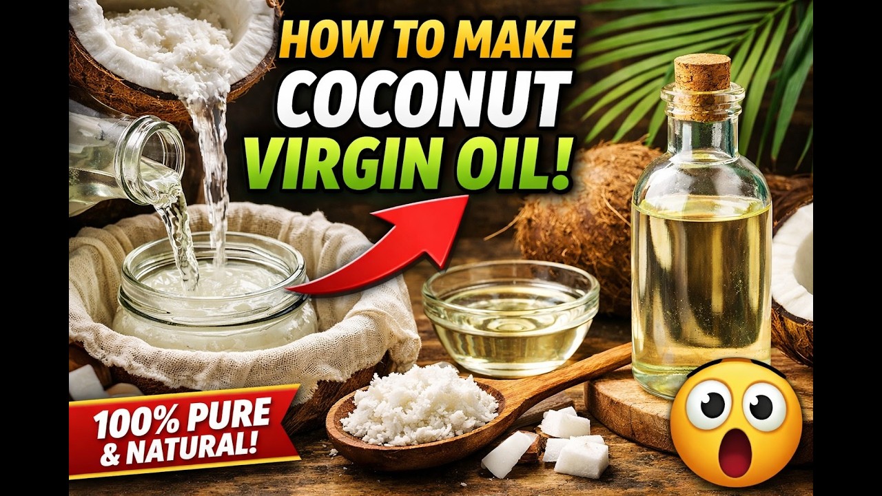 How to make cold pressed coconut virgin oil