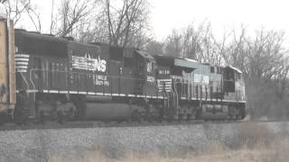 Chasing a Norfolk Southern Auto Rack Train