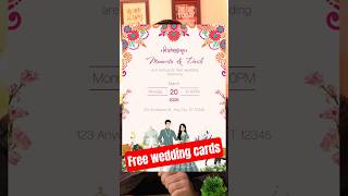 create free wedding cards #weddingcards #tech #tricks #ai