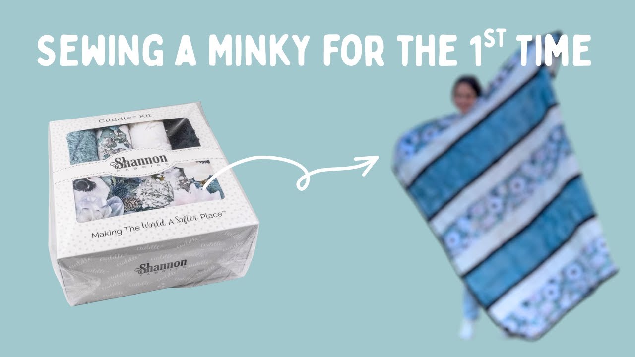 Sew a Minky Blanket With Me | Sewing with Minky for the First Time 
