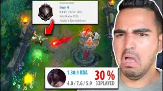 Spectating an Iron 4 Akali Main (Rank 1 Spectates Iron)