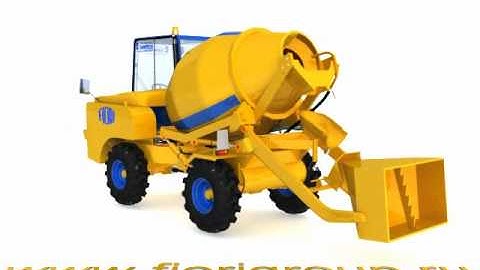 Мобильный бетоносмеситель с самозагрузкой FIORI DB180