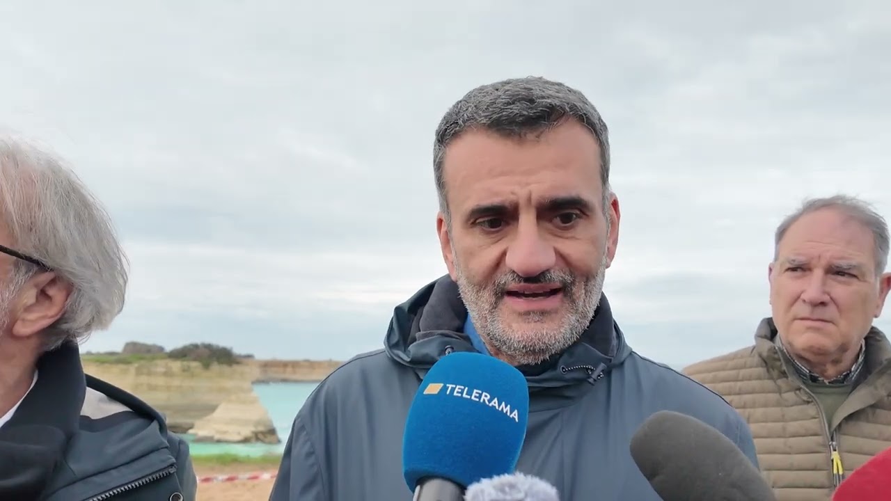 Oggi sopralluogo del presidente Decaro a Torre Sant’Andrea: “Erosione fenomeno naturale