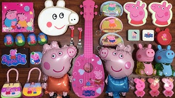 Peppa Pig Slime | Mixing Random Things into Glossy Slime | Satisfying Videos