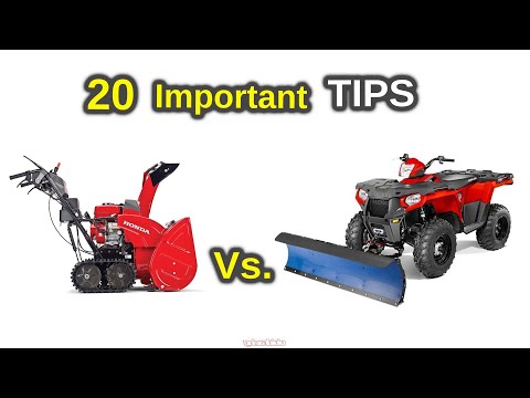 Snowblower Vs.  ATV & SxS Snow Plowing | 20 Reasons WHY | PROS & CONS | Fully Discussed