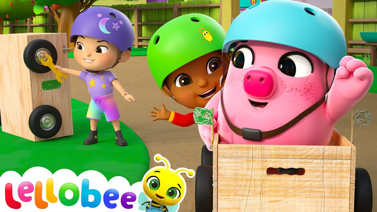 Driving In My Car with Ella & Rishi Lellobee Nursery Rhyme Songs